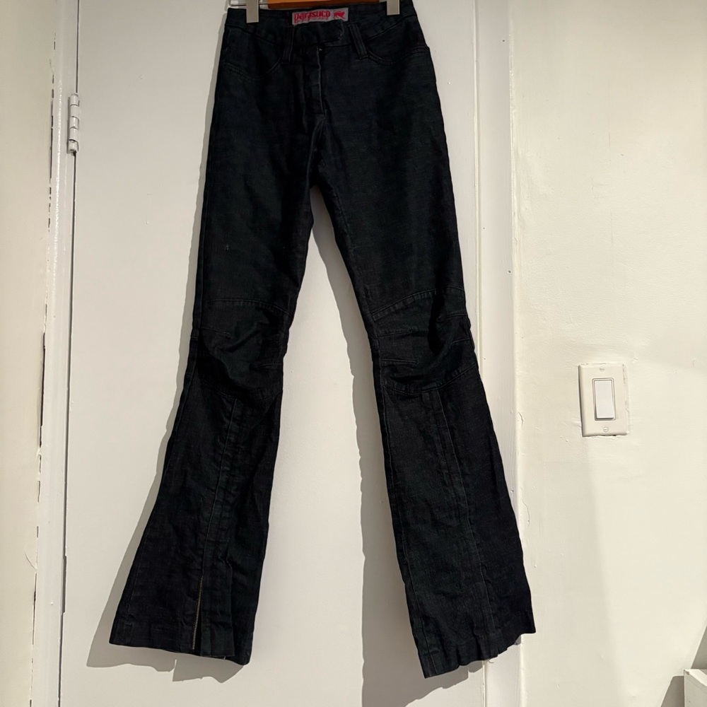 Parasuco Black Wide Leg Flare Jeans